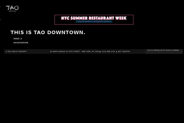 taodowntown.com site used Tao-group