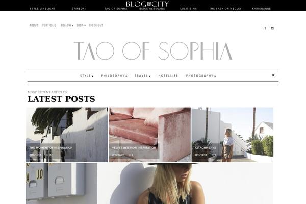 taoofsophia.com site used Milieu