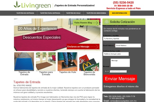 tapetesdeentradas.com.mx site used Unimat