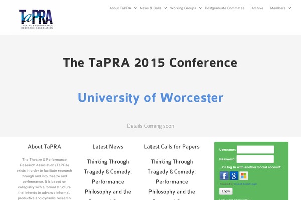 tapra.org site used Createdesigns