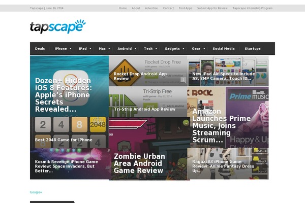 tapscape.com site used Newsmagx