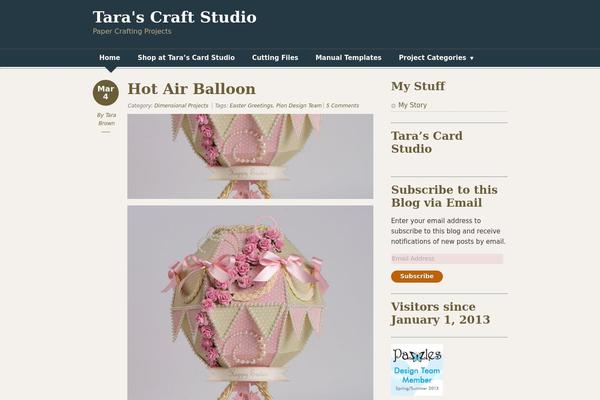 tarascraftstudio.com site used MinimalBlog