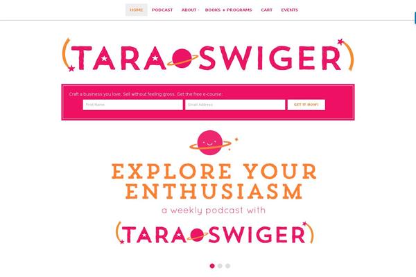 taraswiger.com site used Tara-swiger-star