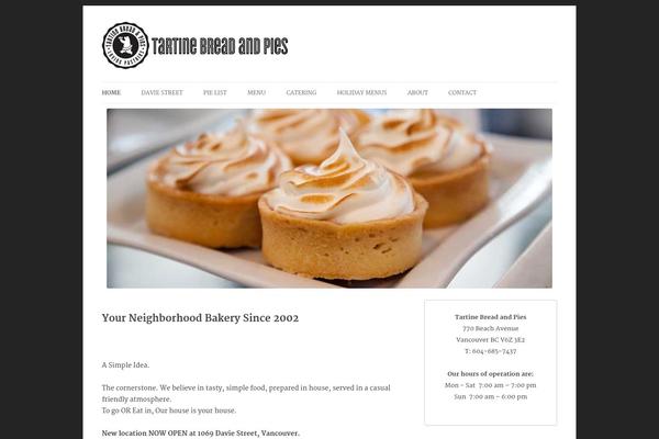 Baker-child theme site design template sample