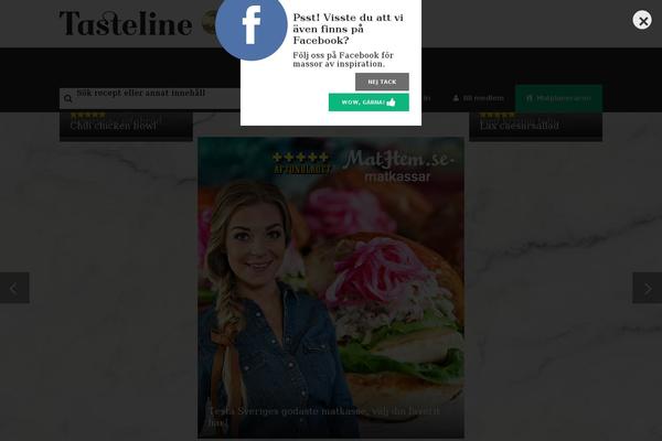 tasteline.se site used Tasteline