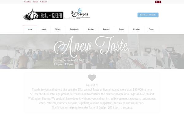 tasteofguelph.com site used Sjhcg-foundation