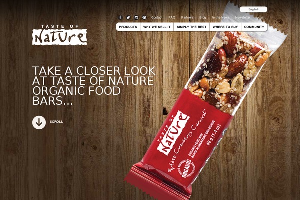 tasteofnature theme websites examples