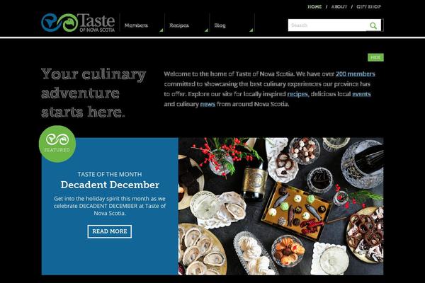 tasteofnovascotia theme websites examples