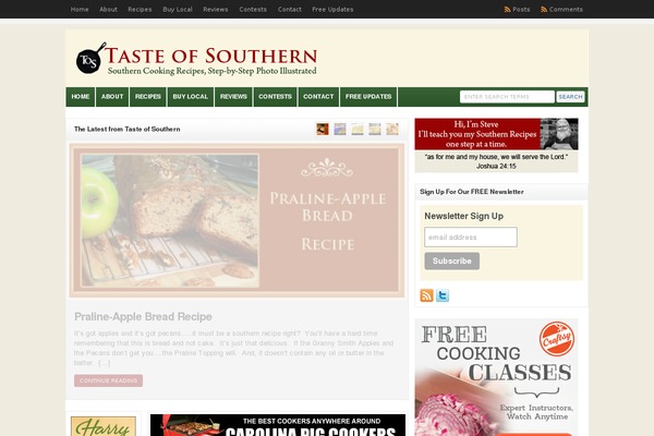 tasteofsouthern.com site used Wp-clear450