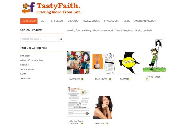 tastyfaith.com site used Ostrich-blog