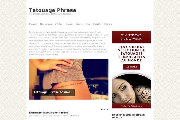 tatouage-phrase.com site used Tatouage