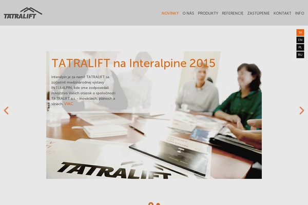 tatralift.eu site used Htsys-child