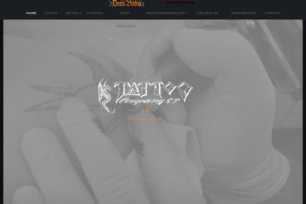 Tattoo theme site design template sample