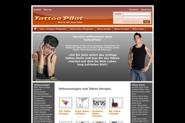 tattoopilot theme websites examples