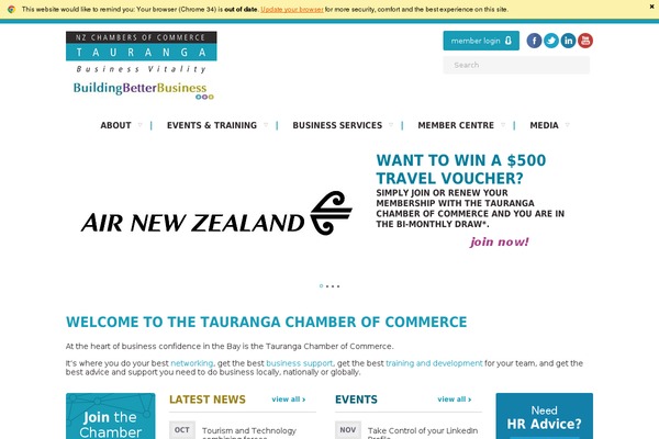tauranga.org.nz site used Zephyr