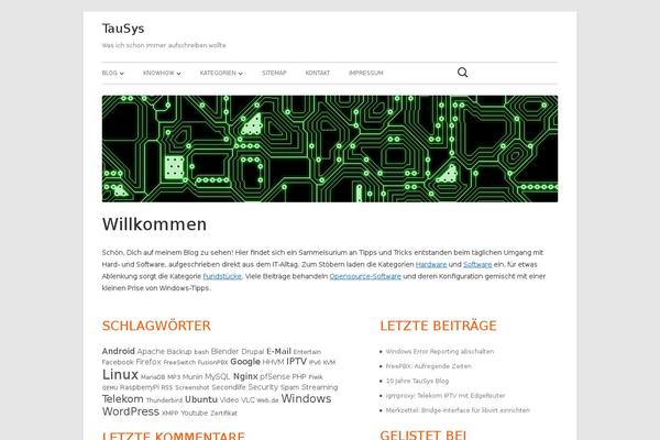 tausys.de site used Tiny Framework