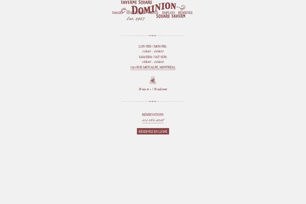 tavernedominion.com site used Dominion-theme