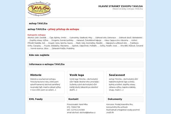 tavlisa.cz site used Mh-corporate-basic-child