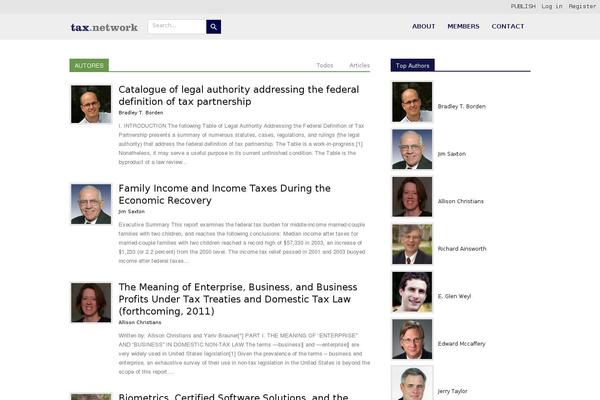 taxblog.com site used Newspaper-tax-network