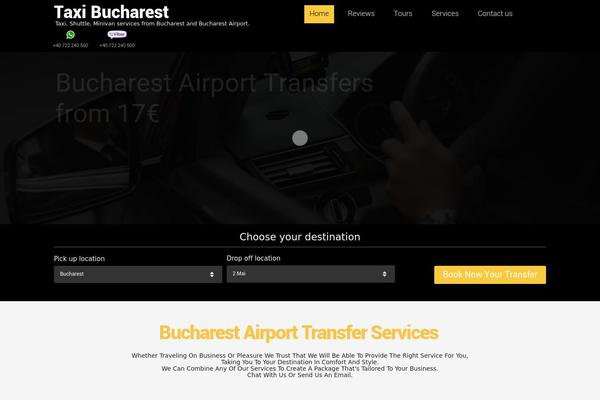 taxibucharest.com site used Divi