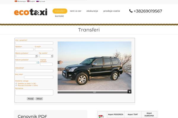 taxibudva.com site used Citycab_fullpackage