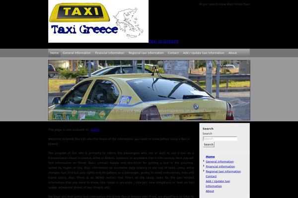 Taxi theme site design template sample