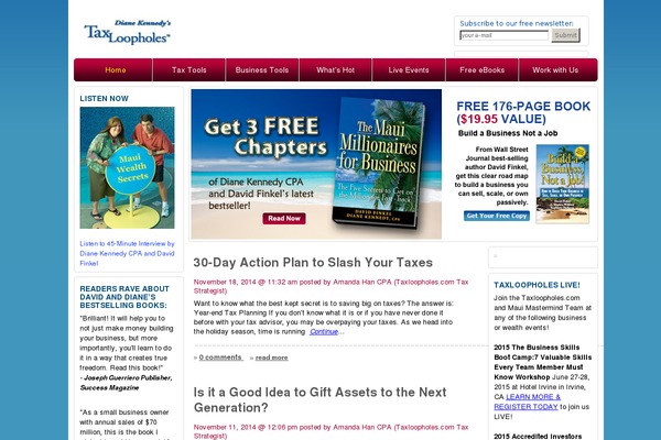 WordPress website example screenshot