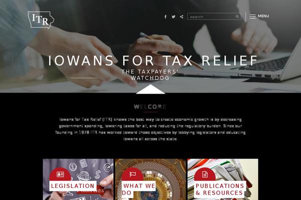 taxrelief.org site used Itr-theme