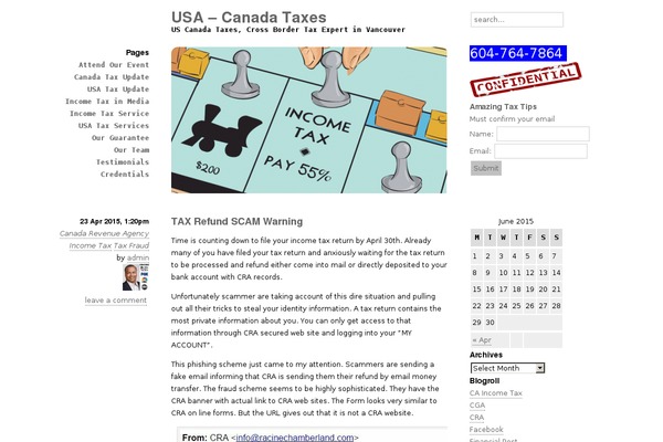 taxsupport.ca site used Emptiness