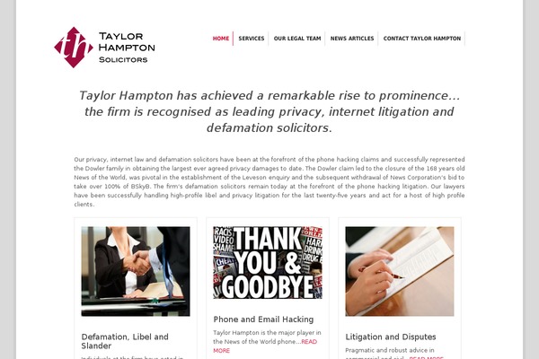taylorhampton.co.uk site used Taylor-hampton
