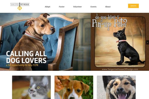 tcpetrescue.org site used Blog Perk