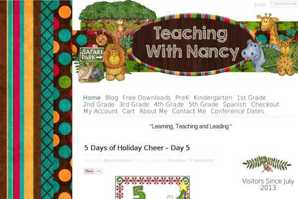 teachingwithnancy.com site used Sophie-gls