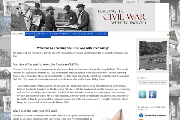 teachthecivilwar.com site used Civilwar