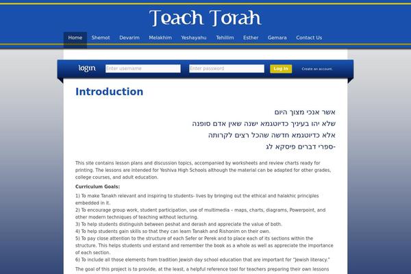 teachtorah.org site used Teachtorah