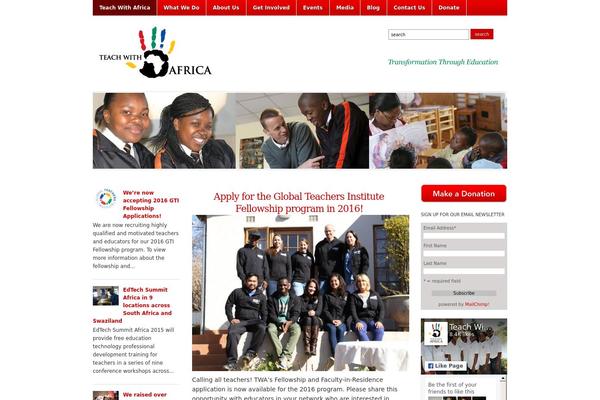 teachwithafrica.org site used Elephant