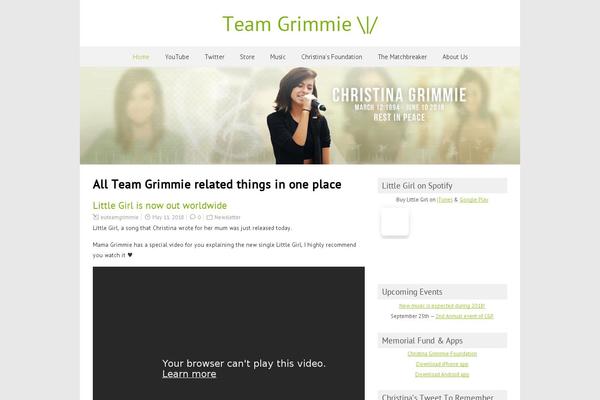 team-grimmie.eu site used ForeverWood