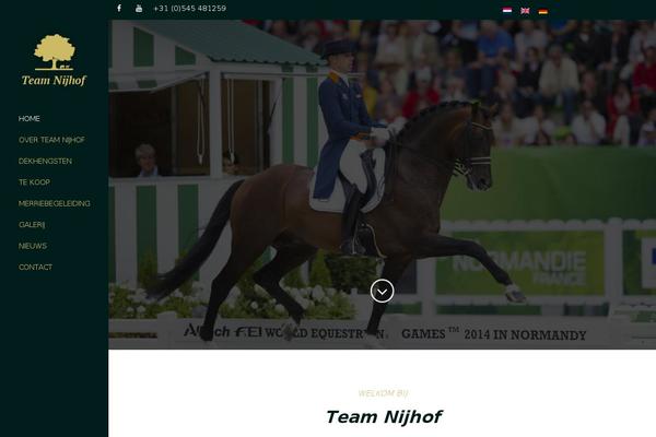 team-nijhof.nl site used Horseclub-child