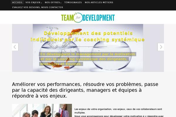 team4development.fr site used Nirvana-child