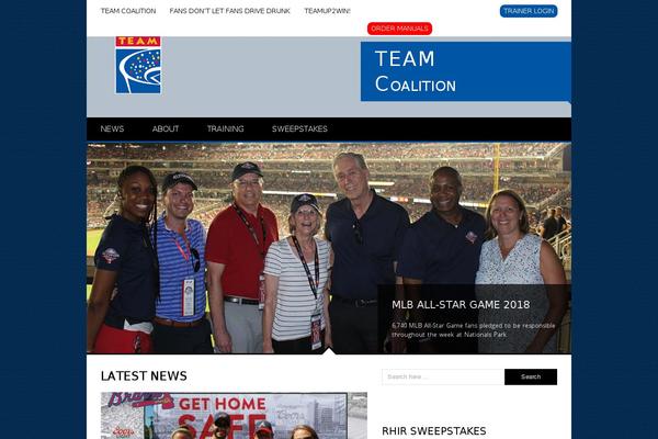 teamcoalition.org site used Sporty