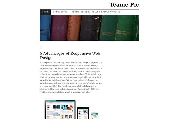 Tropicana theme site design template sample