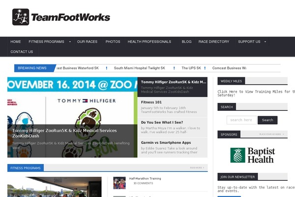 teamfootworks.org site used Teamfootworks-theme