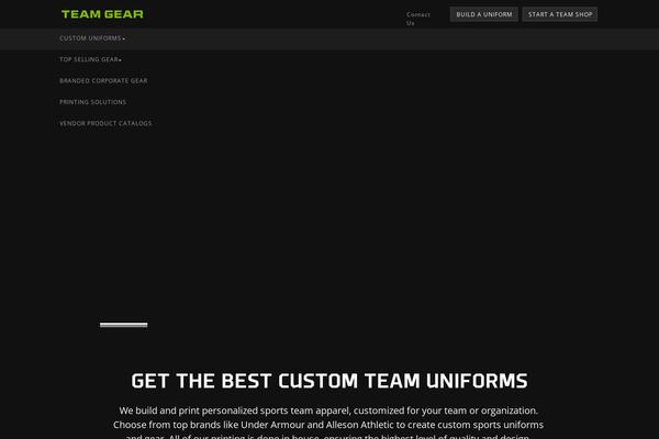 teamgearinc.com site used Teamgear