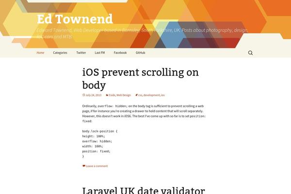 Twenty Twenty theme site design template sample