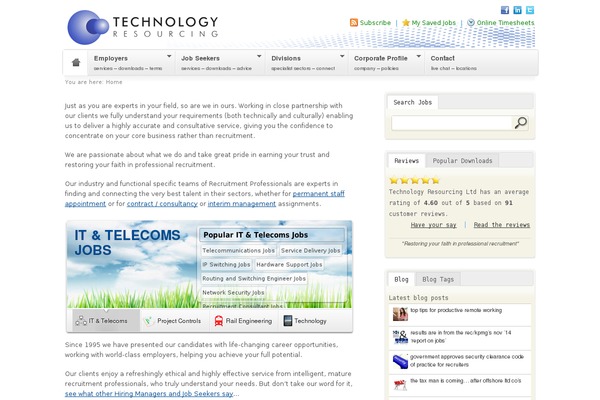 WordPress website example screenshot