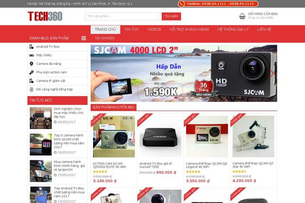 tech360.vn site used Shopdevvn