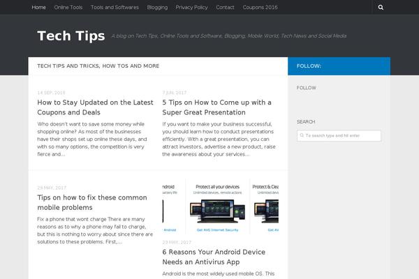 WordPress website example screenshot