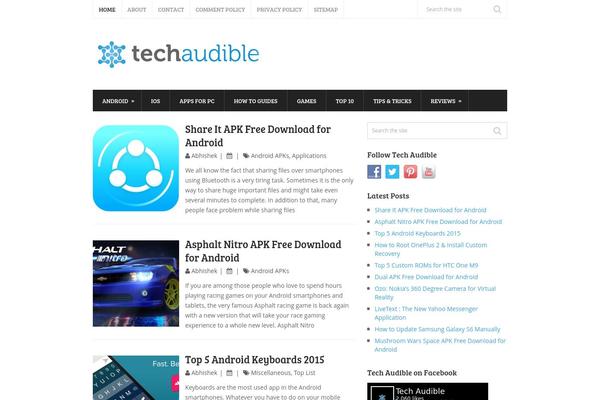 Smart-tech-blog theme site design template sample