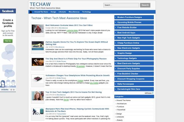 techaw.com site used Techaw2.0