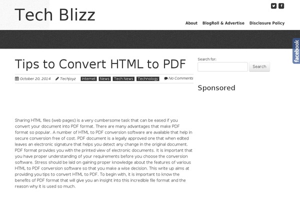 WordPress website example screenshot