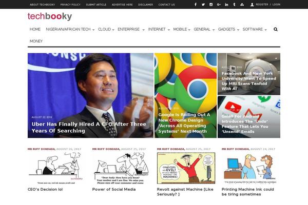 techbooky.com site used Curated-child